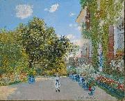 Claude Monet The Artist's House at Argenteuil oil painting reproduction